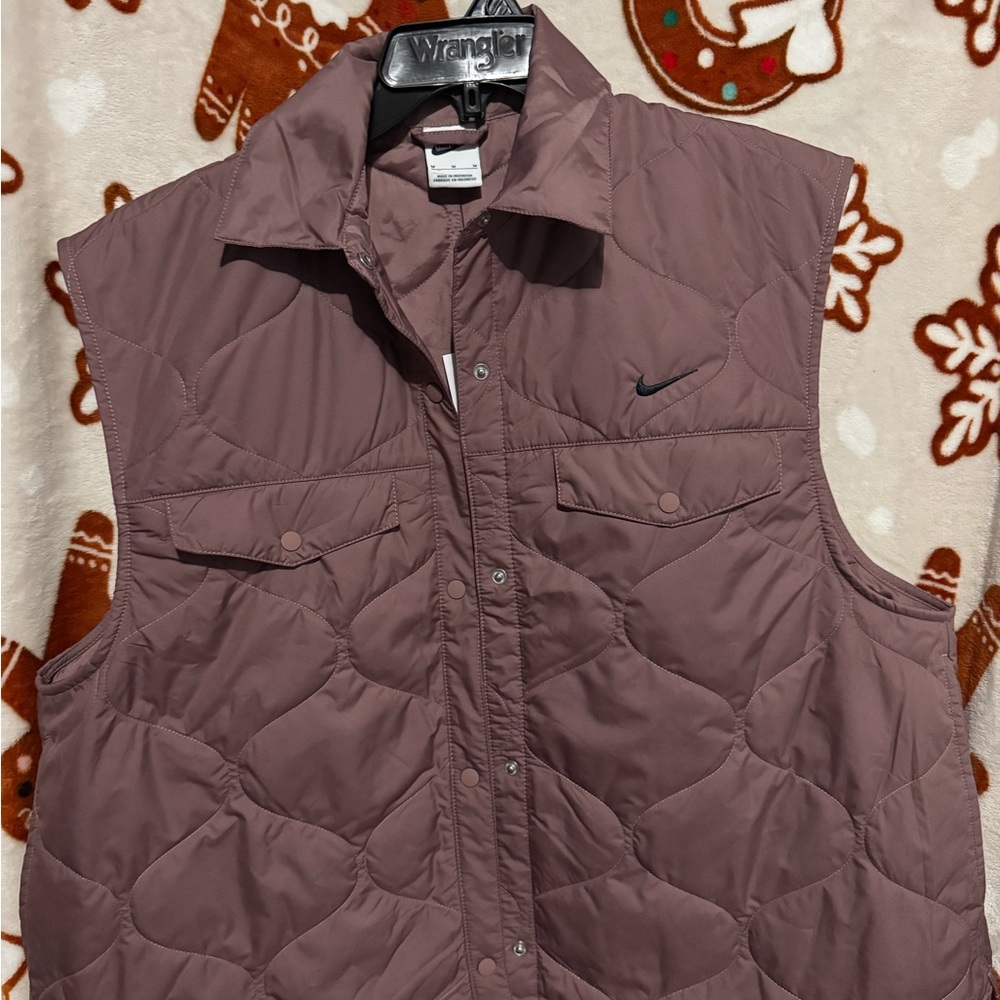 Nike Women's Quilted Vest - Mauve